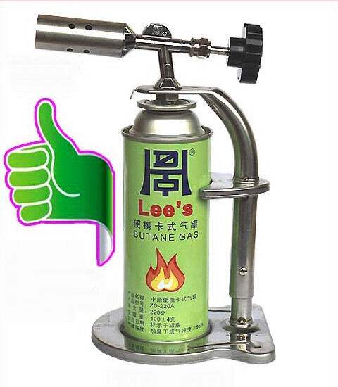 台湾中鼎架式喷灯瓦斯卡式喷枪烧猪毛电缆防水工程焊枪户外喷火枪