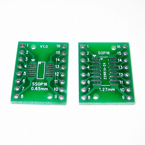 云辉 SOP16 SSOP16 TSSOP16 贴片转直插 DIP 0.65/1.27mm 转接板