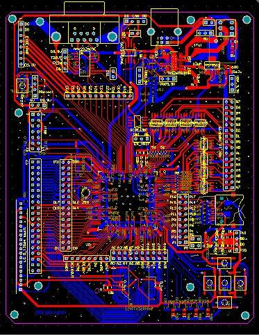 TMS320F28335开发板pcb DSP28335原理图pcb CAN SD RS232 OPA2365