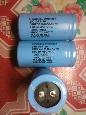 CDE 美国大D CORNELL DUBILIER 450V 560UF 高压发烧电解电容