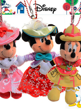 日本东京迪士尼乐园 Disney 礼服装 米妮mini 手机绳 公仔挂件