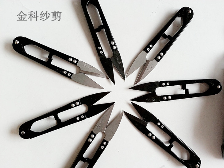 缝宝金科601修线剪刀/纱剪弹簧小剪刀/线剪/裁缝剪/12把/条