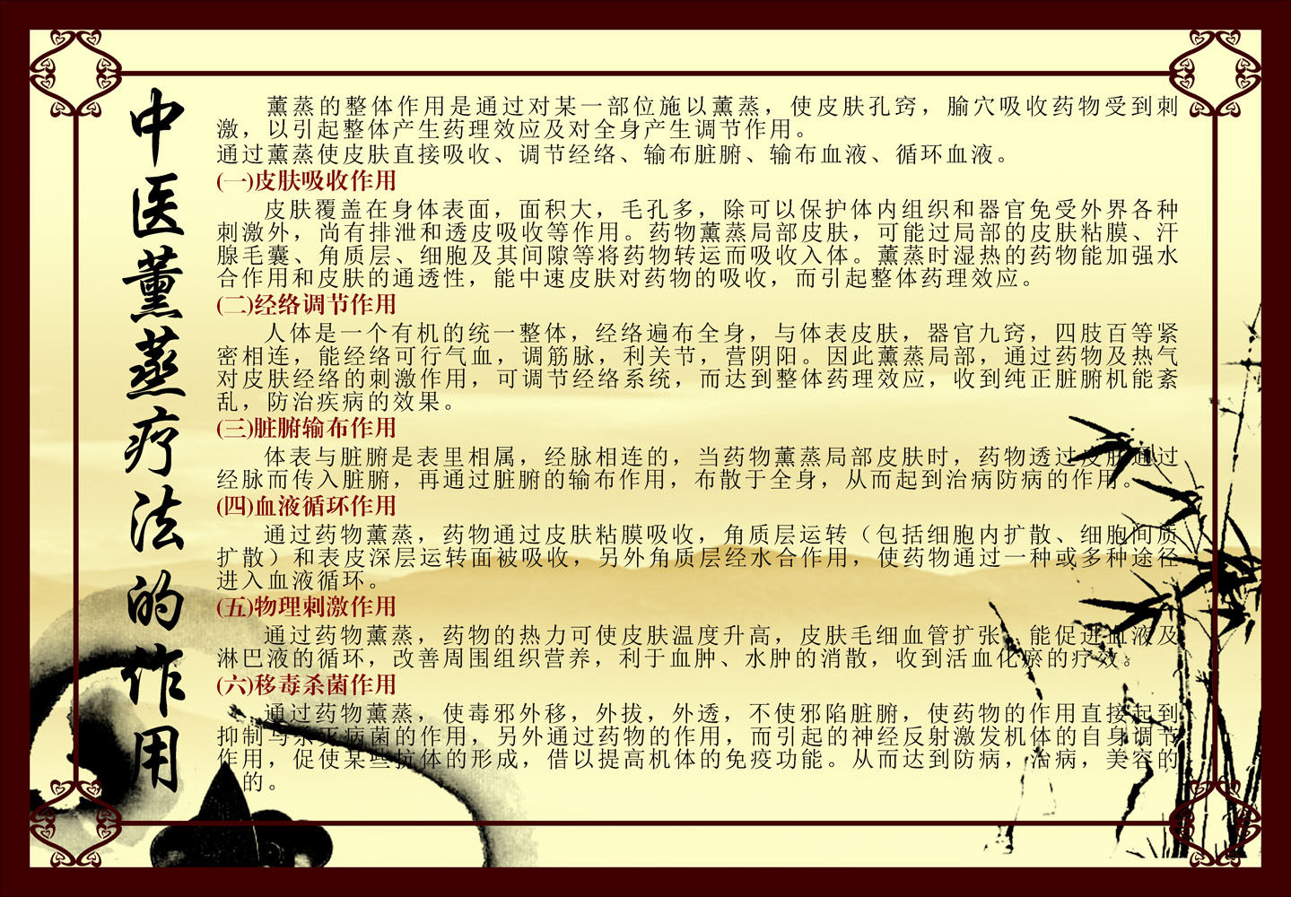 570海报印制海报展板素材31中医熏蒸疗法的作用