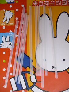 米菲迪士尼保温杯吸管杯配件吸管头 宝宝吸管水杯水壶吸管刷3412