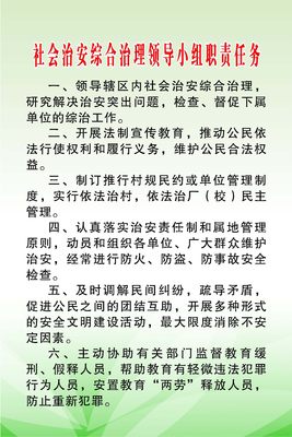 海报印制478展板24妇幼保健院社会治安综合治理领导小组职责任务