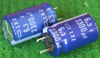 NIPPON 蓝色 LXZ 6.3V 3300uf  10只价 拆机