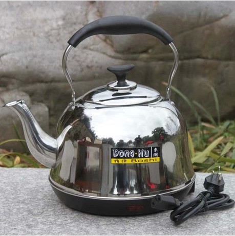 电热水壶国美正品自动断电加热不锈钢电水壶全不锈钢5L烧水壶包邮