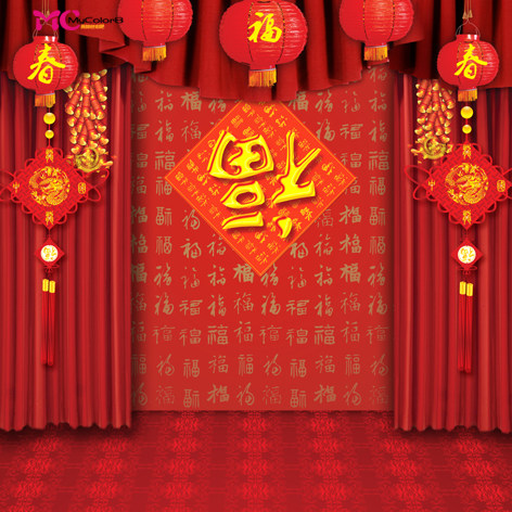 mycolor8原创 婚纱影楼 摄影背景 古装全家福 背景素材图片14-146