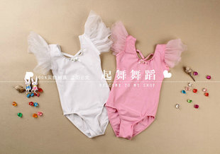 甩卖包邮棉儿童民族芭蕾舞蹈短袖考级体操练功连体健美表演出服装