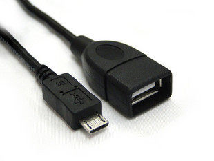 micro usb公转USB母线 连接线usbA母对MicroUSB公10厘米品质