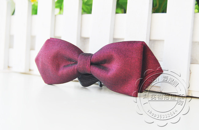 lj42 儿童领结/酒红色领结 生日领结 花童领结 周岁领结1-10岁