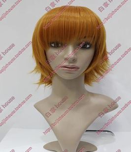cos假发 橘金色 黑执事 木偶师/ff零式/Cater/四点凯特/翻翘短发