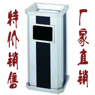 加厚不锈钢大堂立式方形垃圾桶