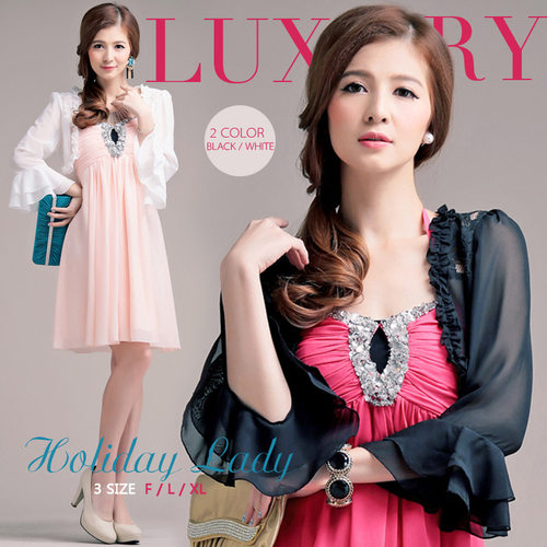 喇叭袖变装伪娘遮阳防晒小CD外套