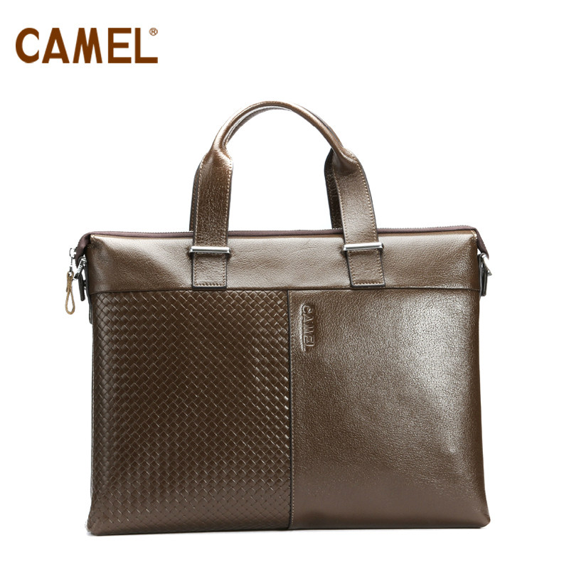 【非卖品】camel骆驼头层牛皮 男士手提包男包休闲商务公文包包