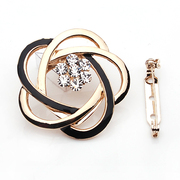 A059 good Korean rhinestones jewelry brooch, scarf buckles scarves buckle Korea dual-use flower scarf