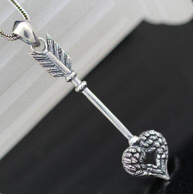 纯银曼谷原创设计风爱神之箭吊坠