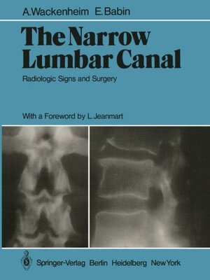 【预订】The Narrow Lumbar Canal: Radiologic ...