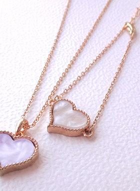 复古镀金桃心四叶草手链吊坠