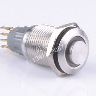 【红波按钮】HBS2GQH-11E(LAS2GQH-11E)系 16mm环形带灯 金属按钮