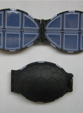 双层多功能12格 龟形小钓盒 渔具盒 路亚盒 渔钩盒 鱼钩盒 配件盒