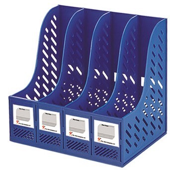 富强文件栏948四合一资料架文件架 整理架塑料文件框（加厚）