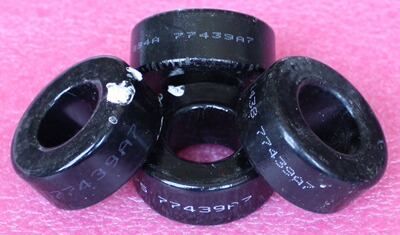 47x23.8x18.2mm黑色 铁硅铝 磁环77439A7 进口拆机品 7成新