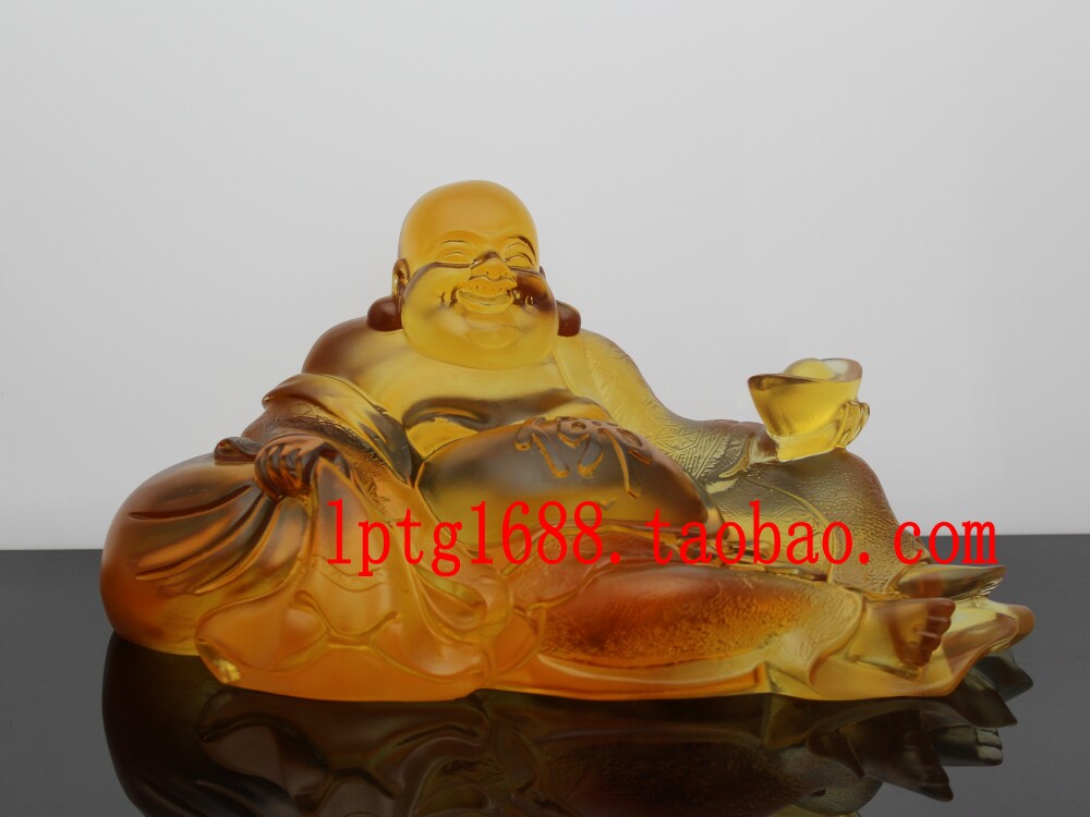 冲五钻 打折包邮 古法琉璃摆件 正品jp琉璃 ag-0045 坐拥百财佛