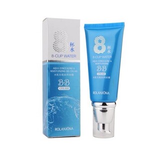 正品保证 露兰姬娜8杯水 八杯水 水肌无暇润泽BB霜 60g 美肌遮瑕