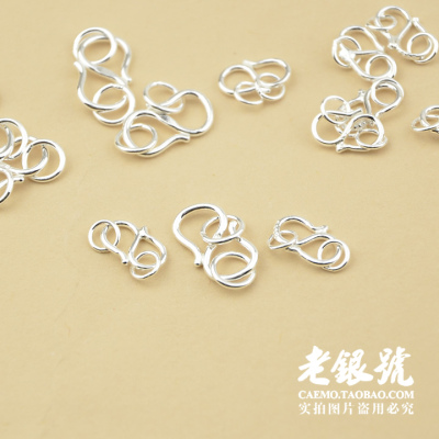 S925纯银S勾收尾挂扣DIY手串项手脚链饰品配件批工厂发$A