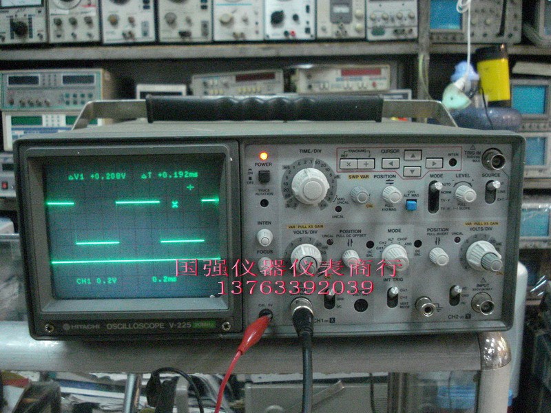 原装日立v-225数字示波器带光标读出 20mhz示波器二手进口示波器