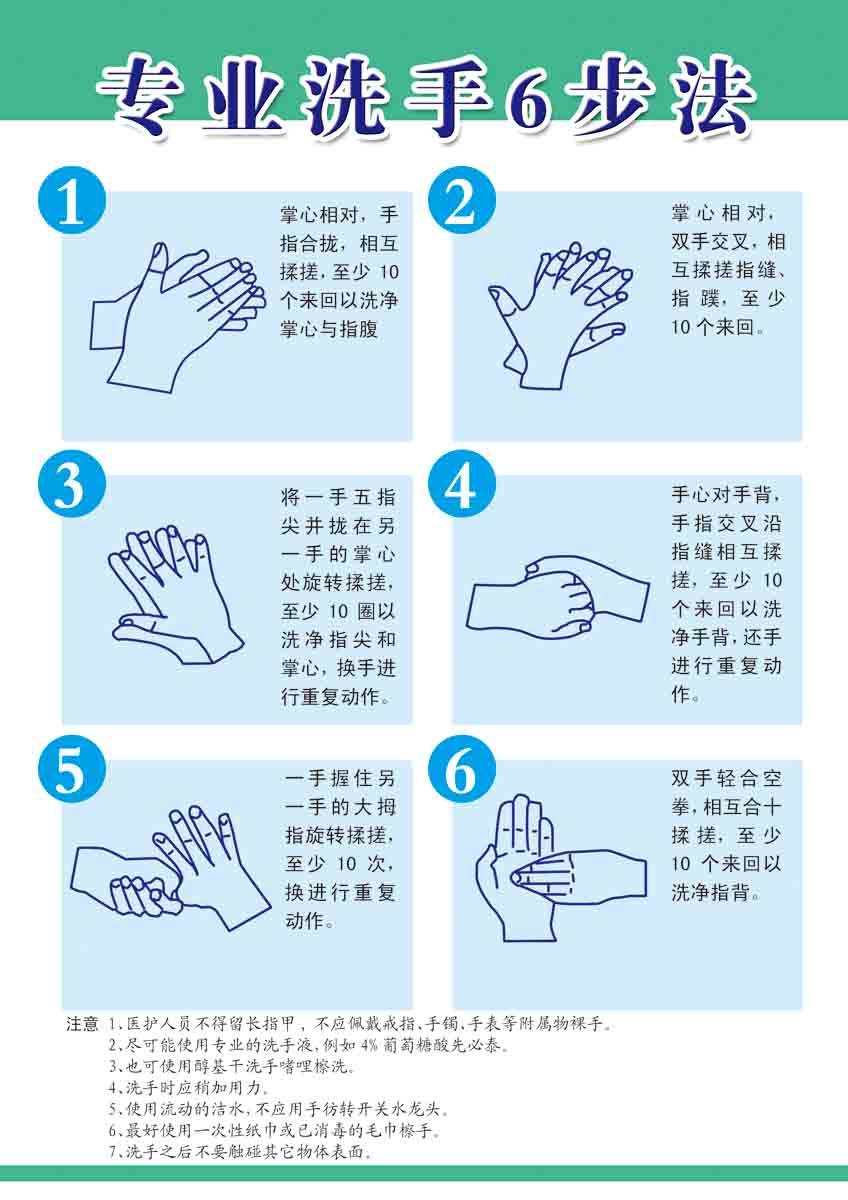 海报印制208海报展板素材(制作)5892洗手六步法