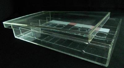 20片有机玻璃载玻片湿盒    20片装透明有机玻璃免疫组合湿化