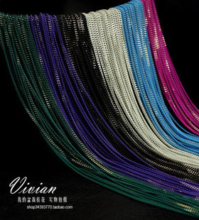 新增深蓝色  大牌高难度打磨多层多色长款项链毛衣链 A017