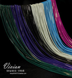 新增深蓝色  大牌高难度打磨多层多色长款项链毛衣链 A017