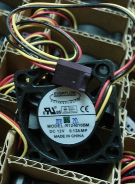EVERFLOW 4010 12V 0.12A R124010BM 4CM 机箱散热风扇