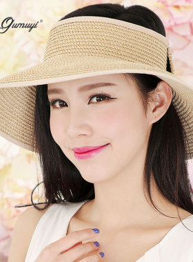 夏天防晒女士遮阳帽太阳草帽
