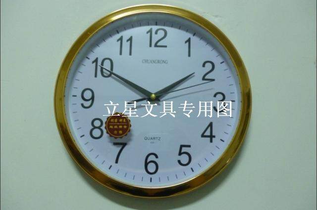 常胜创荣简约挂钟 超静音扫秒时钟  30CM圆形/方形时尚挂钟 促销