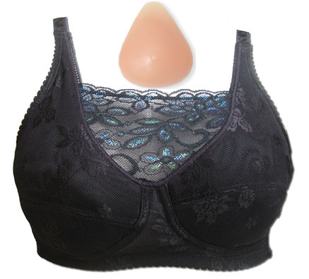 买1送4 二合一可以装硅胶假乳房义乳的文胸裹胸 术后自然形义乳