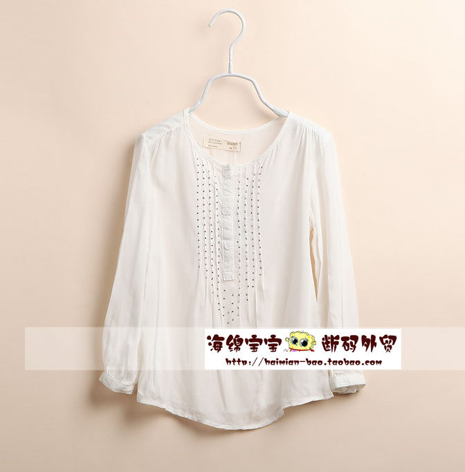 Chemise fille à manche longue - Ref 2086216 Image 1