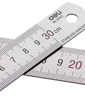 得力钢尺 8461 8462 8463  钢直尺30cm 20cm 15cm