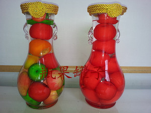 婚庆礼品/装饰玻璃工艺品仿真水果油瓶/创意家居饰品餐厅装饰