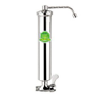 家用热销碧雨蓝净水器K2带角阀不锈钢厨房陶瓷芯净水器入墙式