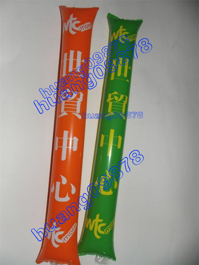 订做新款5岁10岁塑料字体LOGO加油啦啦充气棒 欢呼棒 助威棒