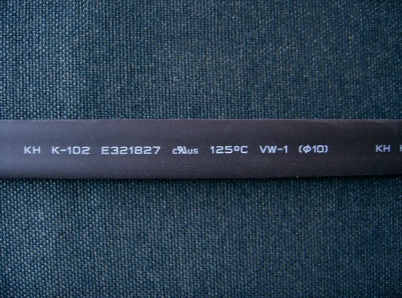 KOSOO 优质环保 UL125℃ 10MM热缩管 黑色 1.2元/米