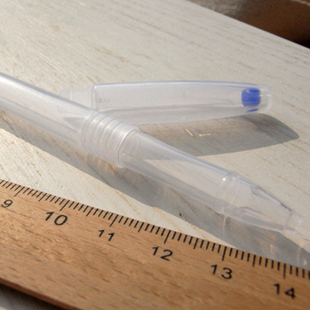 学习文具 diy手工拼布辅料工具配件 塑料透明笔壳笔杆笔套