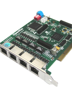 深简捷OpenVox D410P数字中继语音卡4E1/T1五年质保支持SS7 PRI另有D410E Asterisk兼容Digium sangoma Rocky