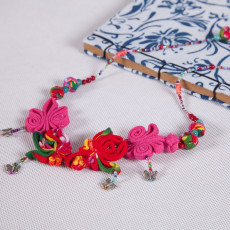 项链/毛衣链--梦迷蝴蝶