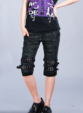 ╋魔叹╋ GLP 日系原宿PUNK朋克MAD哥特KERA视觉庞克五分裤 71235