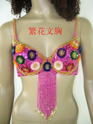 肚皮舞文胸 舞台表演服 舞蹈服 肚皮舞上衣 繁花文胸 特价包邮